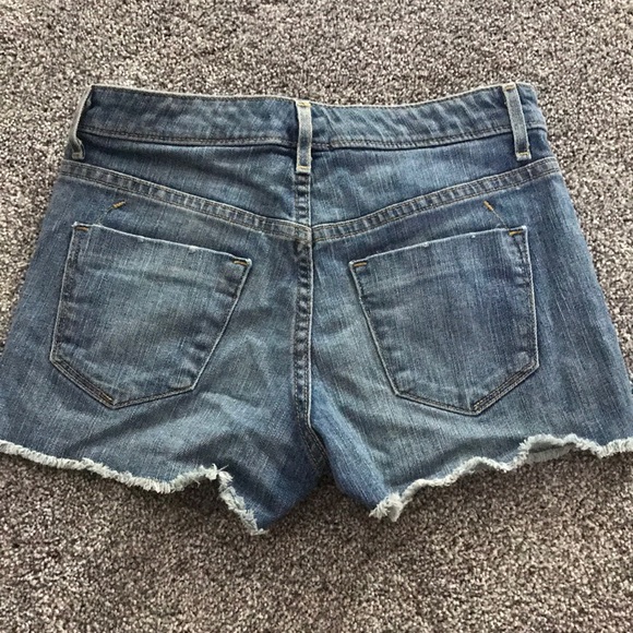 4 Button High Waisted Jean Shorts - Picture 2 of 2